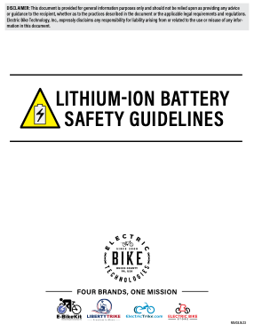 Lithium-Ion Battery Safety Guidelines
