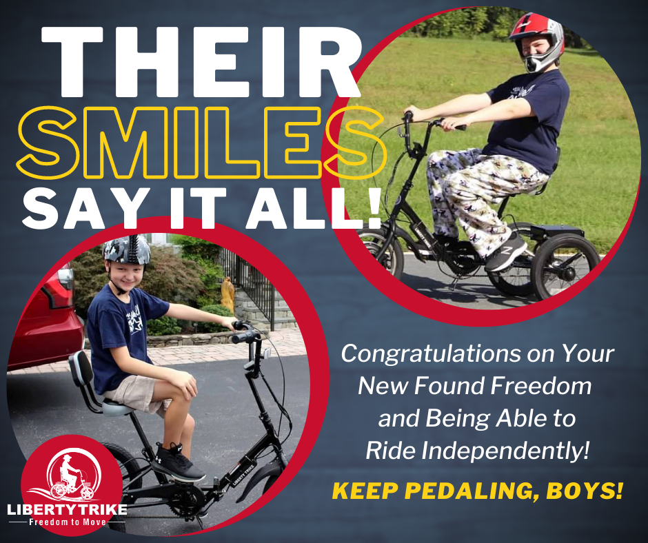 Pierce and Grant Receive Their Liberty Trikes!