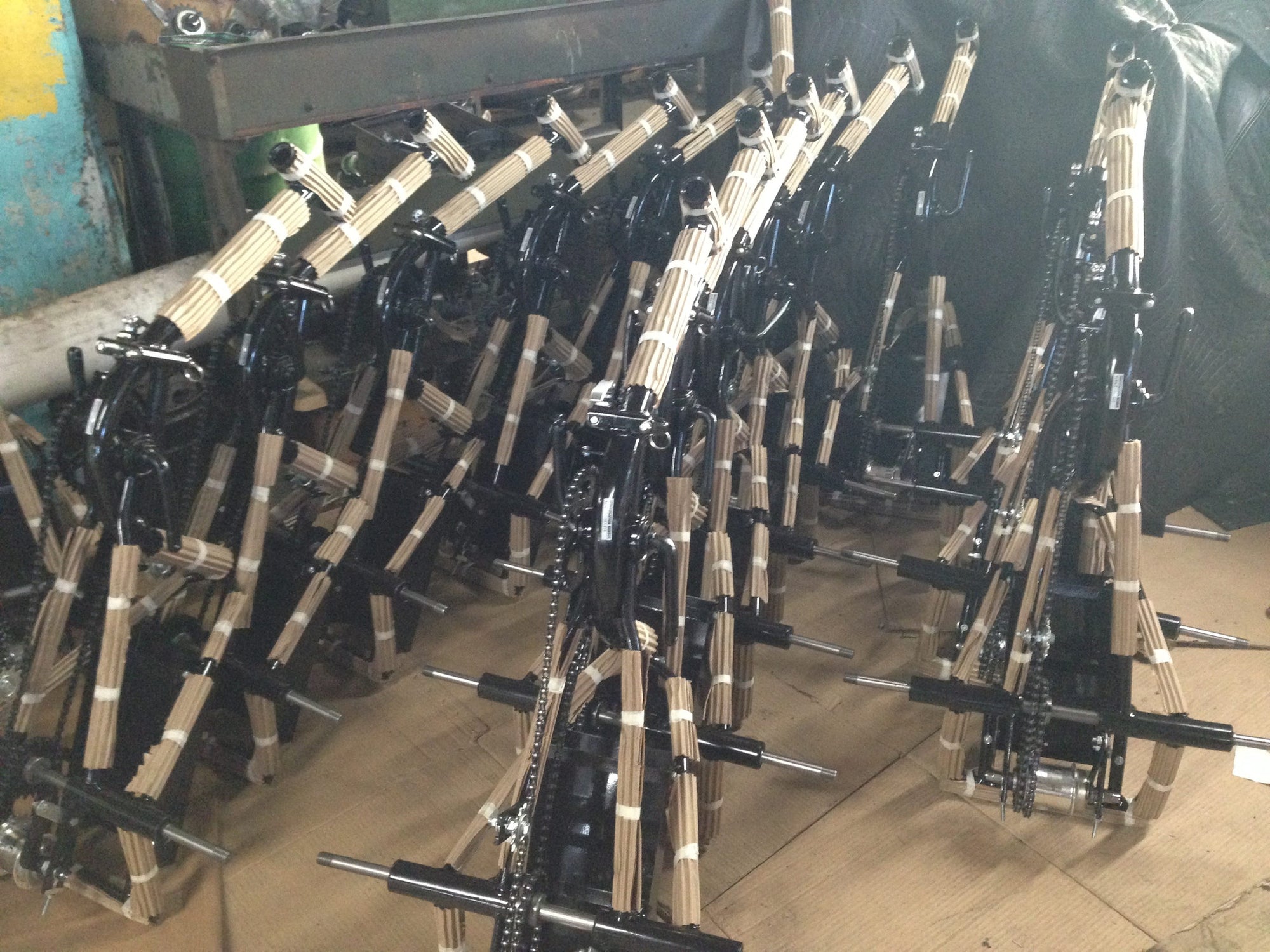 The black Liberty Trike frames are painted and protected..