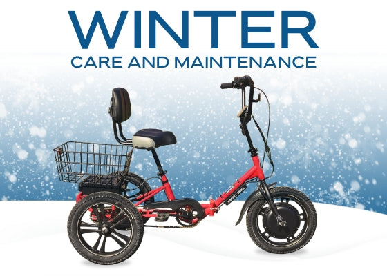 Winter Care and Maintenance for your electric trike or bike