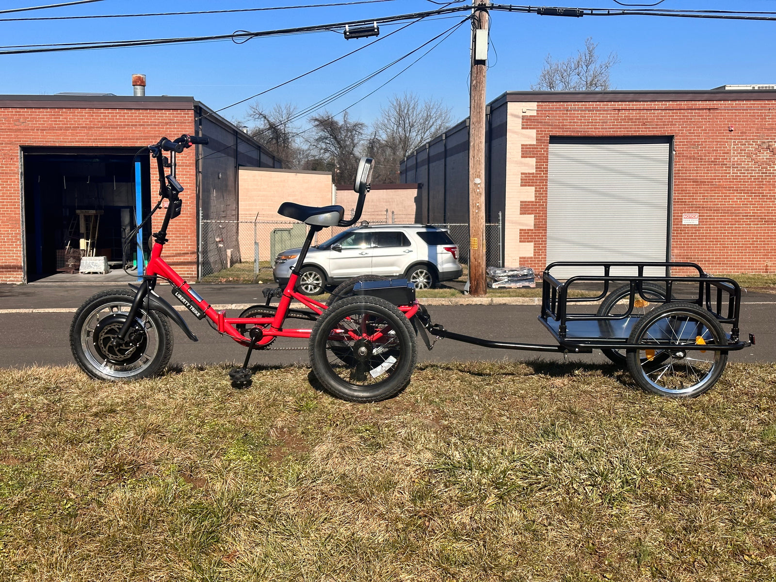 3 wheel bicycle trailer Tri-Ride Stand Up Trike The trailer also includes a safety flag for added visibility when riding Building a DIY Three-Wheel Cargo
