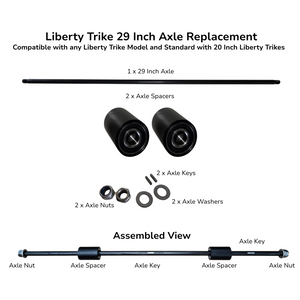 Liberty Trike 29-Inch Axle Replacement Kit (For 16-Inch Models)