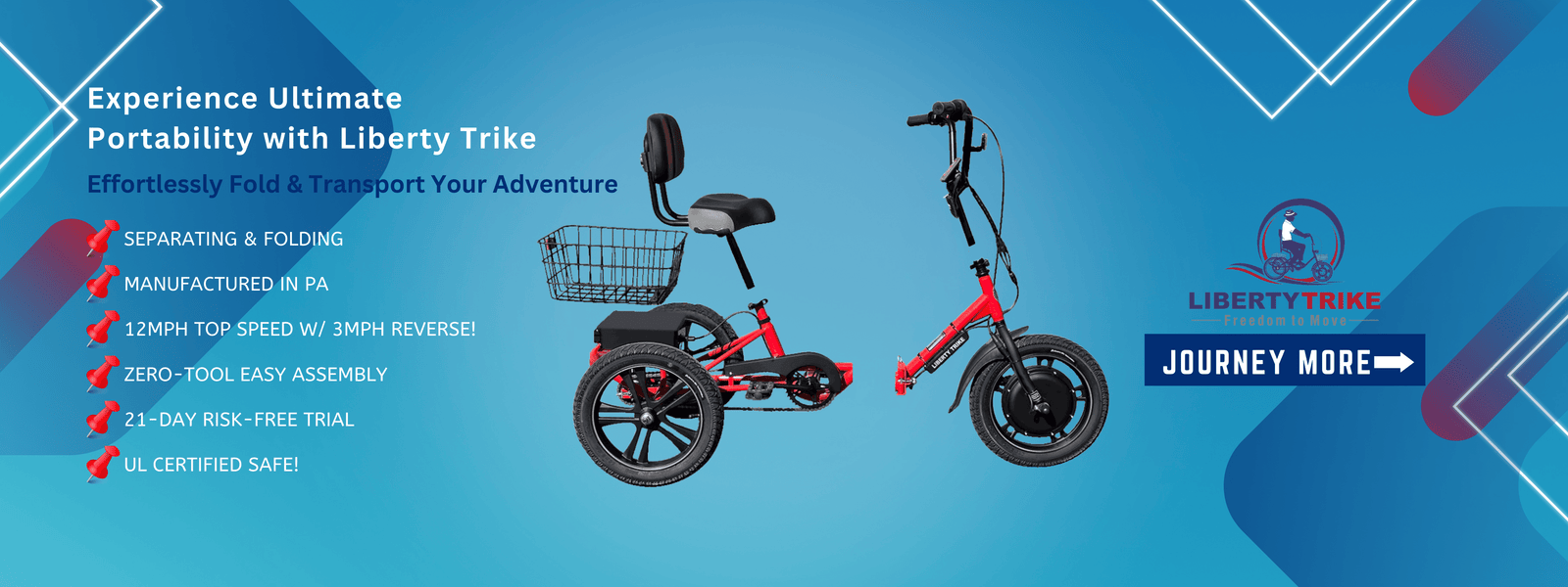 Liberty Electric Folding Tricycle LibertyTrike