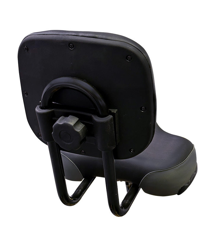 The adjustable backrest can be raised or lower on the Liberty Trike