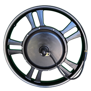 Liberty Trike front wheel motor replacement with disc rotor and cable sidedrive side